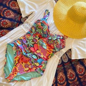 Gottex Retro Inspired Bombshell One Piece Swimsuit